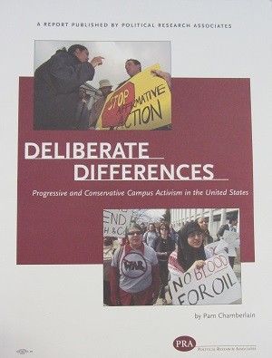 Cover photo of Deliberate Differences. Progressive and Conservative Campus Activism in the United States.