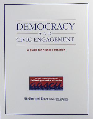 Cover photo of Democracy and Civic Engagement: A guide for higher education