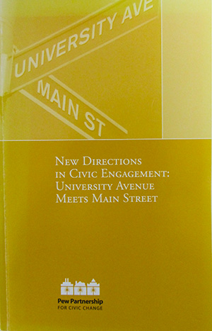 Cover photo of New Directions in Civic Engagement: University Avenue Meets Main Street