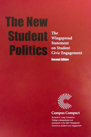 Cover photo of The New Student Politics. The Wingspread Statement on Student Civic Engagement